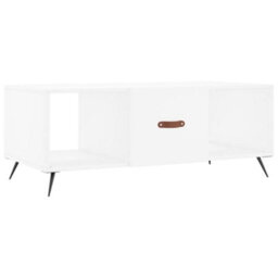Berkfield Coffee Table White 102X50X40 Cm Engineered Wood - thumbnail 2