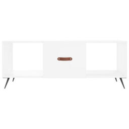 Berkfield Coffee Table White 102X50X40 Cm Engineered Wood - thumbnail 5