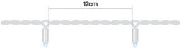 Eagle Connect Led String Lights White Rubber Cool White 5M - thumbnail 3