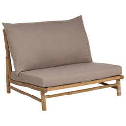 Beliani Garden Chair Todi Bamboo Taupe - thumbnail 1