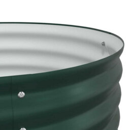 Berkfield Modern Garden Raised Bed Green 160 X 80 X 81 Cm Steel - thumbnail 9
