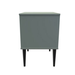 Toledo 2 Drawer Bedside Cabinet In Reed Green (Ready Assembled) - thumbnail 2