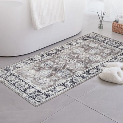 Ameha Cashmere Rugs Luxury Bedroom Living Room Doormats Entrance Kitchen Floor Non Slip Mat(Harmony, 40X60Cm) - image 1