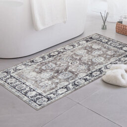 Ameha Cashmere Rugs Luxury Bedroom Living Room Doormats Entrance Kitchen Floor Non Slip Mat(Harmony, 40X60Cm) - thumbnail 1