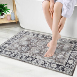 Ameha Cashmere Rugs Luxury Bedroom Living Room Doormats Entrance Kitchen Floor Non Slip Mat(Harmony, 40X60Cm) - thumbnail 2