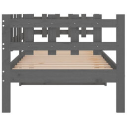 Berkfield Day Bed Grey 90X200 Cm Solid Wood Pine - thumbnail 9