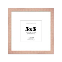 "5X5"" Bronze Picture Frame - 5X5"" Square Frame With 3X3"" Mount For 5X5""/3X3"" Pictures Art Deco Style Room Decor, 1 Pack"