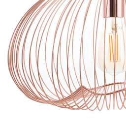 Wyld And Coco Copperline 1-Light Pendant Copper Wire Cage Industrial, W38 X D38 X H115Cm - thumbnail 4