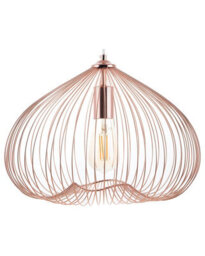 Wyld And Coco Copperline 1-Light Pendant Copper Wire Cage Industrial, W38 X D38 X H115Cm - thumbnail 3
