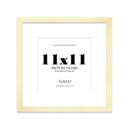 "11X11"" Gold Picture Frame - 11X11"" Square Frame With 9X9"" Mount For 11X11""/9X9"" Pictures Art Deco Style Room Decor, 1 Pack" - thumbnail 1