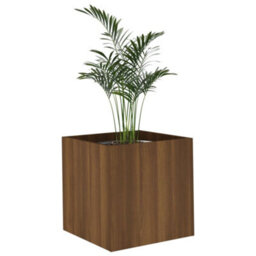 Berkfield Sturdy Planter Box Brown Oak 40X40X40 Cm Engineered Wood - thumbnail 1