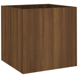 Berkfield Sturdy Planter Box Brown Oak 40X40X40 Cm Engineered Wood - thumbnail 7