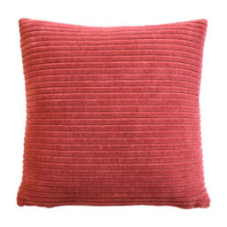 Artisan Furniture Solid Wood Ribbed Red Cushion Set Of 2 - thumbnail 2