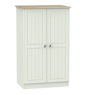 Como Ready Assembled Modern Matt Grey Oak Effect Double Wardrobe (H)1270mm (W)770mm (D)540mm - image 1