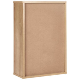 Wyld and Coco Lacasa Light Brown Particle Board Wall-Mounted Bathroom Cabinet 40 X 60 Cm With Braided Rattan Front - thumbnail 6
