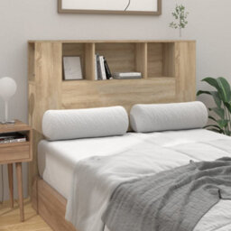 Berkfield Headboard Cabinet Sonoma Oak 120X18.5X104.5 Cm - thumbnail 3