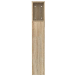 Berkfield Headboard Cabinet Sonoma Oak 120X18.5X104.5 Cm - thumbnail 5