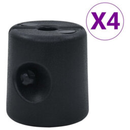 Walplus Gazebo Weights 4 Pcs Pe Black Fitness Gym Essential - thumbnail 1