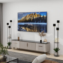 3 Light Led Floor Lamp With Storage Shelf , Modern Freestanding Reading Light - thumbnail 5