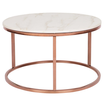 Beliani  Coffee Table Coral Rose Gold - image 1