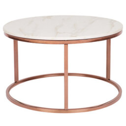 Beliani  Coffee Table Coral Rose Gold - thumbnail 1