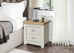 Cream Wooden 4 Piece Furniture Set Wardrobe Chest Of Drawers Bedsides Birlea Highgate - thumbnail 3