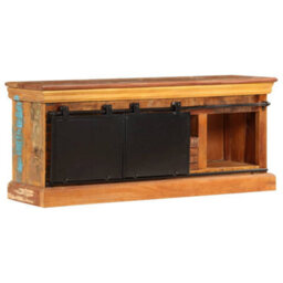 Berkfield Industrial Tv Cabinet 110X30X45 Cm Solid Reclaimed Wood - thumbnail 5