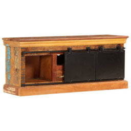 Berkfield Industrial Tv Cabinet 110X30X45 Cm Solid Reclaimed Wood - thumbnail 4