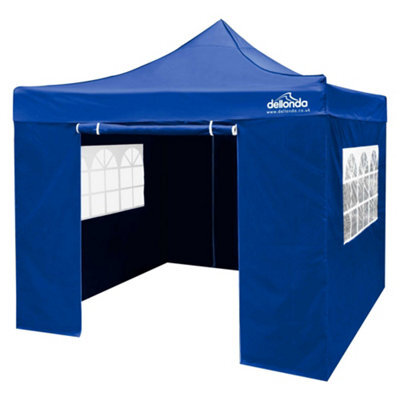 Dellonda Premium 2X2M Pop-Up Gazebo & Side Walls With Carry Bag, Stakes & Weight Bags - image 1