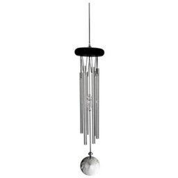 Woodstock Meditation Crystal Wind Chime - Silver - thumbnail 1