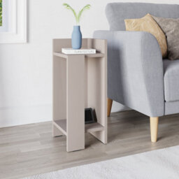 Decortie Elos Modern Narrow Right Module Bedside Table Nightstand 25Cm Drop-Door Storage Mocha Grey - thumbnail 6
