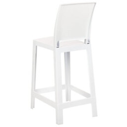 Wyld And Coco Novabrand Set Of 2 White Polycarbonate Counter Stools 99 Cm - Modern Kitchen Island Chairs - thumbnail 6