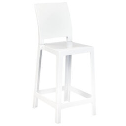 Wyld And Coco Novabrand Set Of 2 White Polycarbonate Counter Stools 99 Cm - Modern Kitchen Island Chairs - thumbnail 4