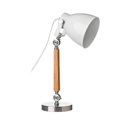 Orsina Table Lamp With Uk Plug, Easy To Assemble Bedside Light Table, Adjustable Head Lamp For Living Room Table