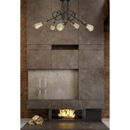 Luminosa Lighting Luminosa Oxford Multi Arm Semi Flush Ceiling Light Black, Patina 50Cm - thumbnail 3