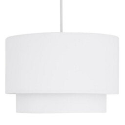 First Choice Lighting White 2 Tier Ceiling Lamp Shade - thumbnail 2