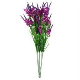 Leaf Pack Of 6 X 80Cm Dark Pink Larkspur Artifical Stem - thumbnail 2