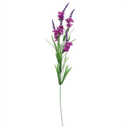 Leaf Pack Of 6 X 80Cm Dark Pink Larkspur Artifical Stem - thumbnail 5