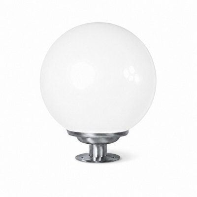 Gwsolar Solar Ball Light 25Cm Stainless Steel Globe, 100Lm Remote Control With Timer, Ip65 Waterproof For Garden Patio Pathway - image 1