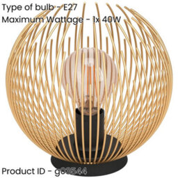 Loops 2 Pack Stylish Modern Black And Gold Table Lamp For Elegant Indoor Lighting - thumbnail 2