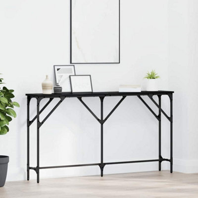 Walplus Console Table Black Oak 140 X 23 X 75 Cm - image 1