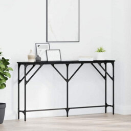 Walplus Console Table Black Oak 140 X 23 X 75 Cm