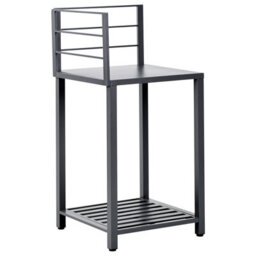 Beliani 4 Piece Outdoor Kitchen Set With Sink Viggiano Metal Graphite Grey - thumbnail 4