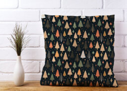 Warren Reed Designer Boho Inspired Christmas Trees Cushions 60Cm X 60Cm - thumbnail 2