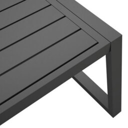 Tectake Captive Aluminum Garden Lounge Set In Rope Design Set 2 (1 X Sofa / 1 X Table) - Anthracite - thumbnail 9