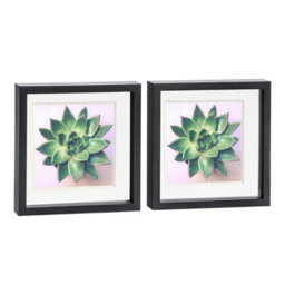 "Nicola Spring 10 X 10"" Photo Frames - Black/white Mount - 3D Picture Frame Box Portrait Display Case (53 X 53Cm) Set Of 2" - thumbnail 1