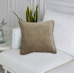 Sundour Amberley - Thermal Interlined Chenille Curtains - Eyelet - 100% Polyester (Earth, Cushion Cover 18'' X 18'' (Single)) - thumbnail 1