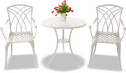 Centurion Supports Oshowa Luxurious Garden And Patio Table And 2 Large Chairs With Armrests Cast Aluminium Bistro Set - thumbnail 1