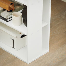 Sobuy Fwt35-W, Home Office Table, Computer Desk Workstation With Storage Shelves,white,w100Xd60Xh76 - thumbnail 8