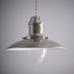 K Living Chester Metal Satin Nickel Fisherman Non Electrical Vintage Ceiling Pendant/light - thumbnail 1
